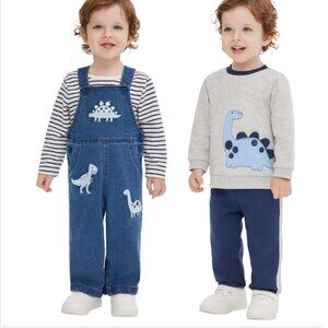 Little Me Baby 4-piece Coverall Set